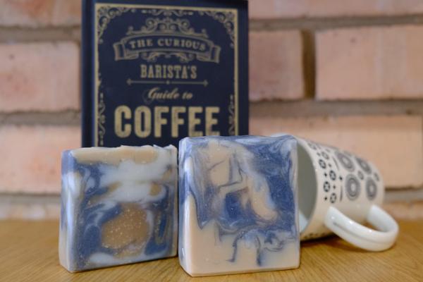 Peppermint & Coffee Swirl ~ Natural Soap Bar