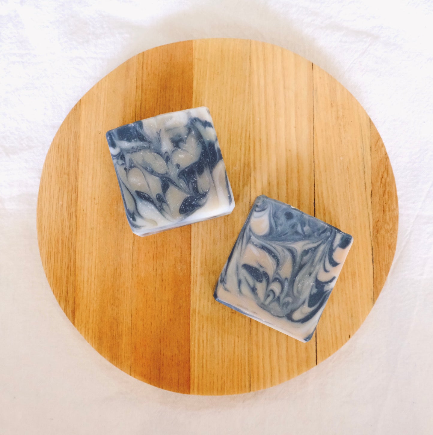Peppermint & Coffee Swirl ~ Natural Soap Bar
